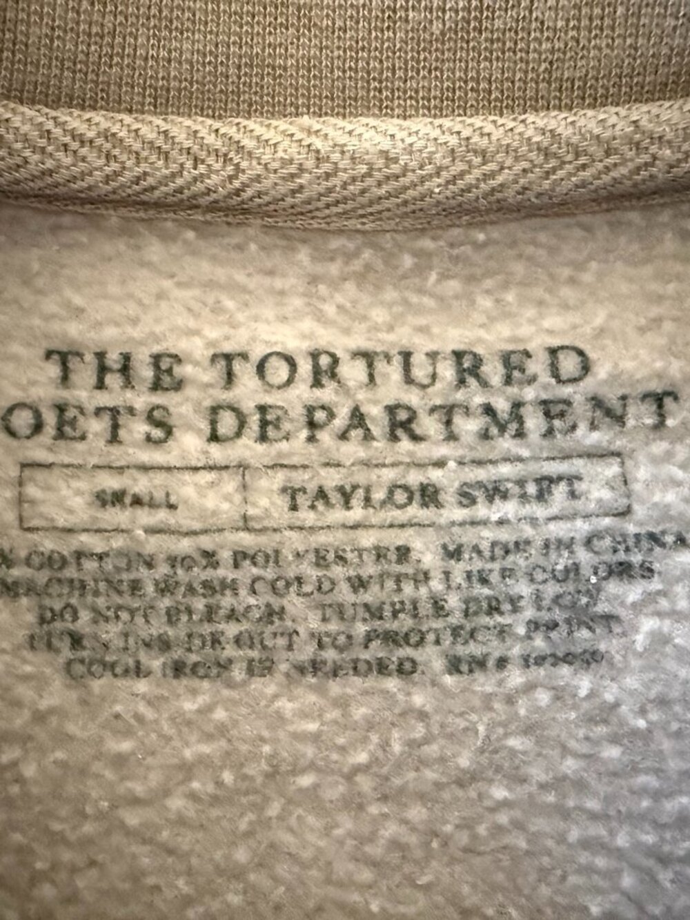 Taylor Swift The Tortured Poets Department Crewneck Sweatshirt - Picture 6 of 6